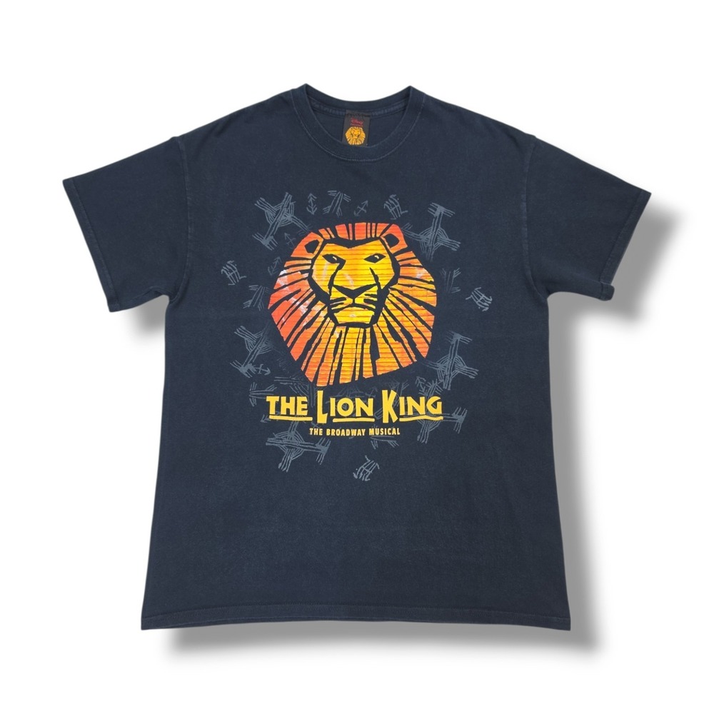 Disney Lion King The Broadway Musical Black T-Shirt Size Medium